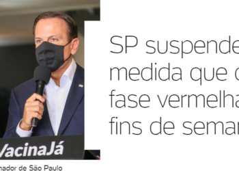 상파울루주 정부, 경제 재개 계획 1단계(적색) 특별 방역지침 해제