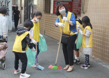 한인타운 살리기 캠페인 제8차 ‘거리 청소’, 한글학교 교직원 및 학생들도 동참