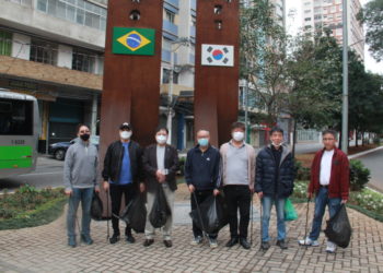 체육회, 가맹체육단체들과 함께 한인타운 주례 거리청소 봉사 실시