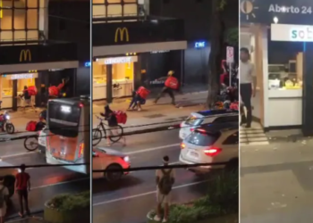 상파울루 중심가 맥도날드 매장, 폭력사태로 안전 문제 대두