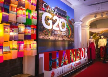 진주 실크로 만든 등불, 브라질서 한국 전통의 아름다움 빛내다