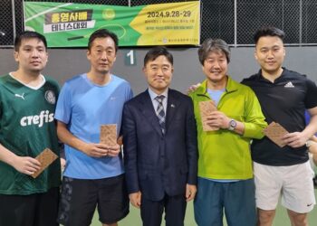 100여 명의 선수들이 펼친 열띤 경쟁! 2024 총영사배 테니스대회 상황리 마무리