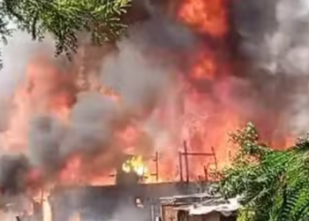 가또 쁘레또 커뮤니티에서 대형 화재 발생,  마르지날 두 찌에떼 도로 차단