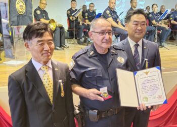 상파울루시경, 채진원 총영사와 김인호 경찰영사에게 ‘반데이란치 메달’ 수여