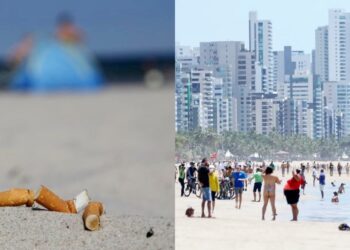 브라질 해변, 담배꽁초 오염 ‘세계 4위’…밀도 세계 평균의 40배