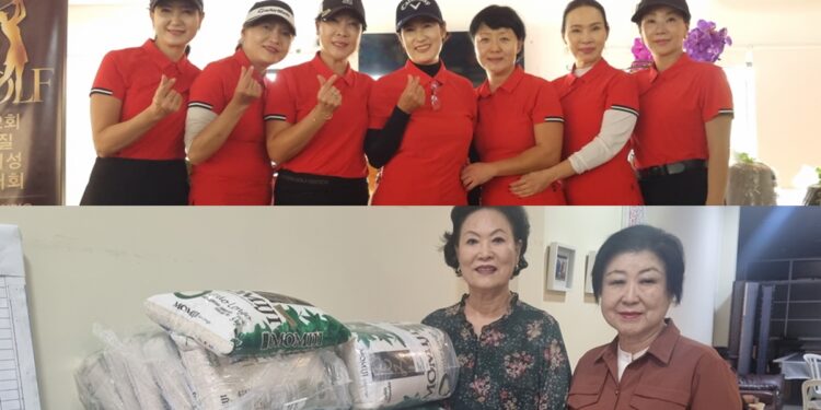 브라질한인여성골프협회, 대한노인회 브라질지회에 쌀 200㎏ 기부