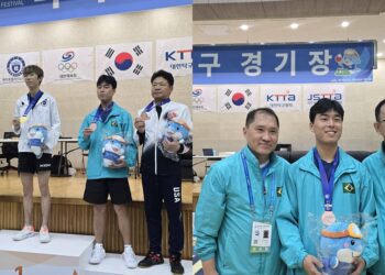 브라질 탁구 심훈, 금·은 이어 동…전국체전 3년 연속 메달